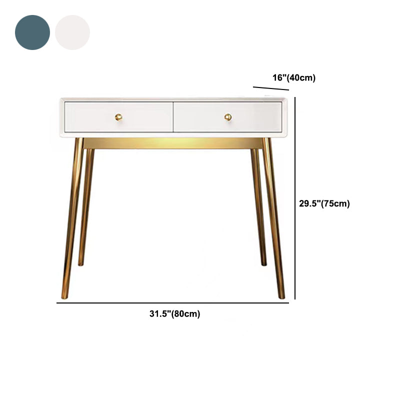 29.5 "高さウッドブルー/ホワイトメイクの引き出しと鏡付きの洗面化粧台