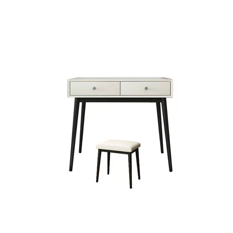 Vanity per trucco in legno bianco da 29,5 "con cassetto per la camera da letto