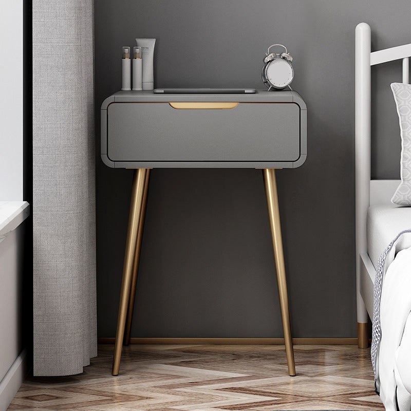 31,5 "Hoogte Wit/ grijze houten top make-up ijdelheid met lade voor slaapkamer