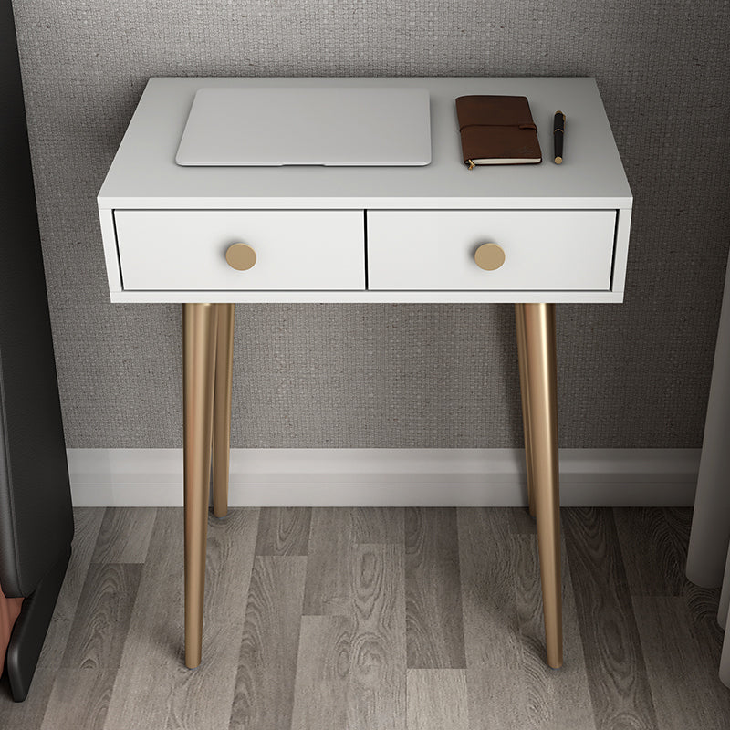 29.5" Height White Wood Top Make-up Vanity with 2 Drawer for Bedroom