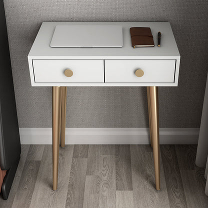 29.5" Height White Wood Top Make-up Vanity with 2 Drawer for Bedroom