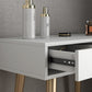 29,5 "Hoogte Witte houten top make-up ijdelheid met 2 lade voor slaapkamer
