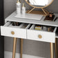 29.5" Height White Wood Top Make-up Vanity with 2 Drawer for Bedroom