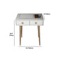 29.5" Height White Wood Top Make-up Vanity with 2 Drawer for Bedroom