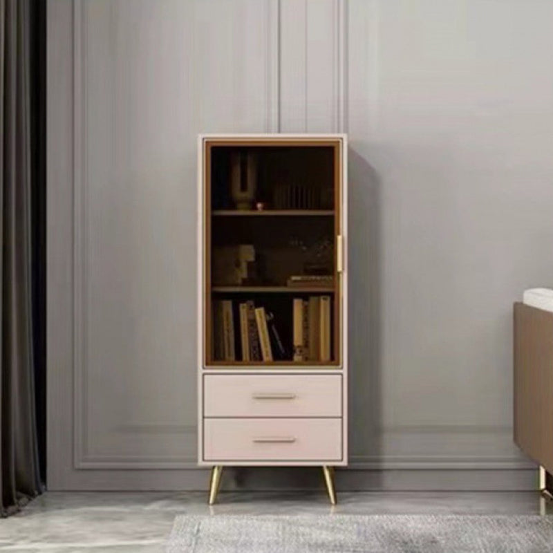 Modern Rectangle Accent Cabinet with Straight Legs and 2 Drawers 12"L x 49"W x 20"H Champagne Clearhalo 'Cabinets & Chests' 'cabinets_chests' 'furn' 'furn_cabinets_chests' 'Furniture' 'Living Room Furniture' 5422774