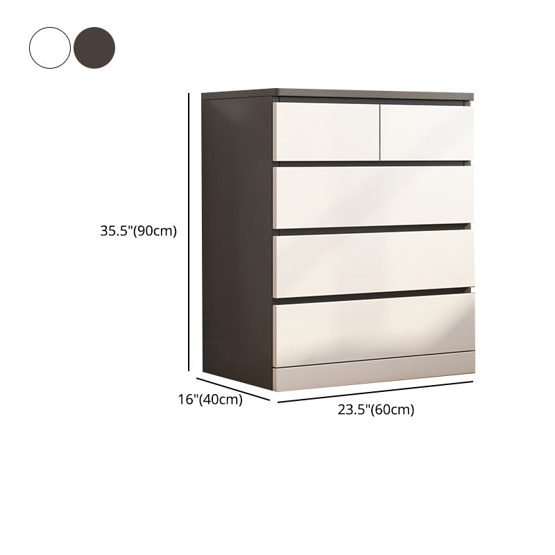 Modern Rectangle Accent Chest with 3/4/5/6 Drawers Chest 23.62" Long Clearhalo 'Cabinets & Chests' 'cabinets_chests' 'furn' 'furn_cabinets_chests' 'Furniture' 'Living Room Furniture' 5422804