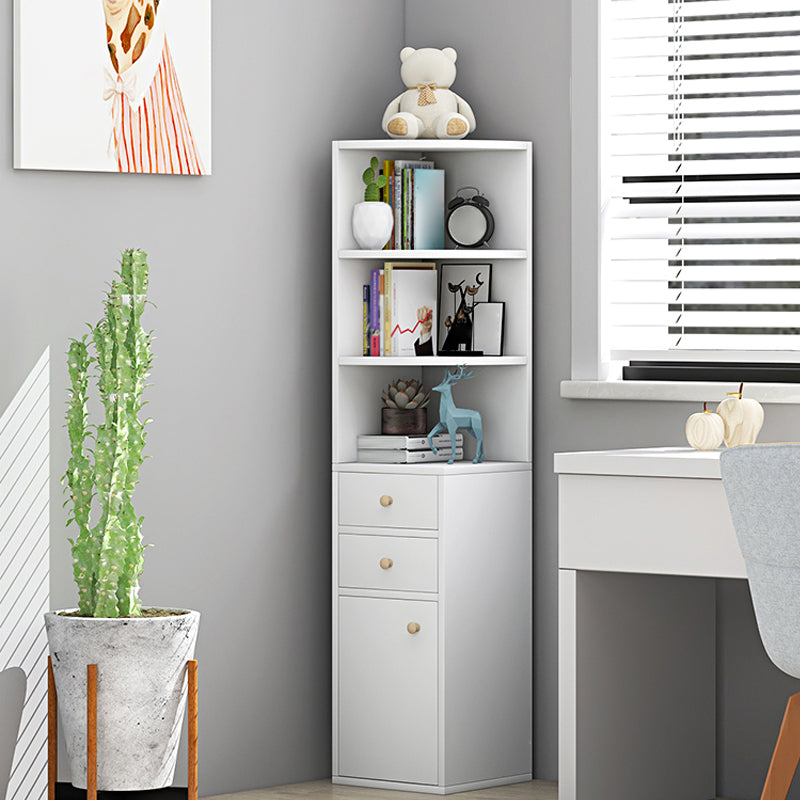 Scratch Resistant Accent Cabinet with 0/1/2 Drawers and Shelves