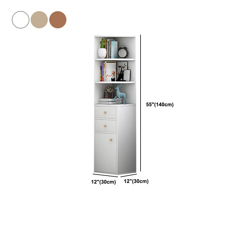 Scratch Resistant Accent Cabinet with 0/1/2 Drawers and Shelves