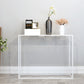 Tabella della console di divano di Ironcraft, 23,62 "Tavolo di accento della console Hall in bianco/nero