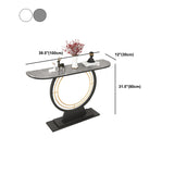 Tavolo con console piedistallo a mezza luna restante resistente ai graffi