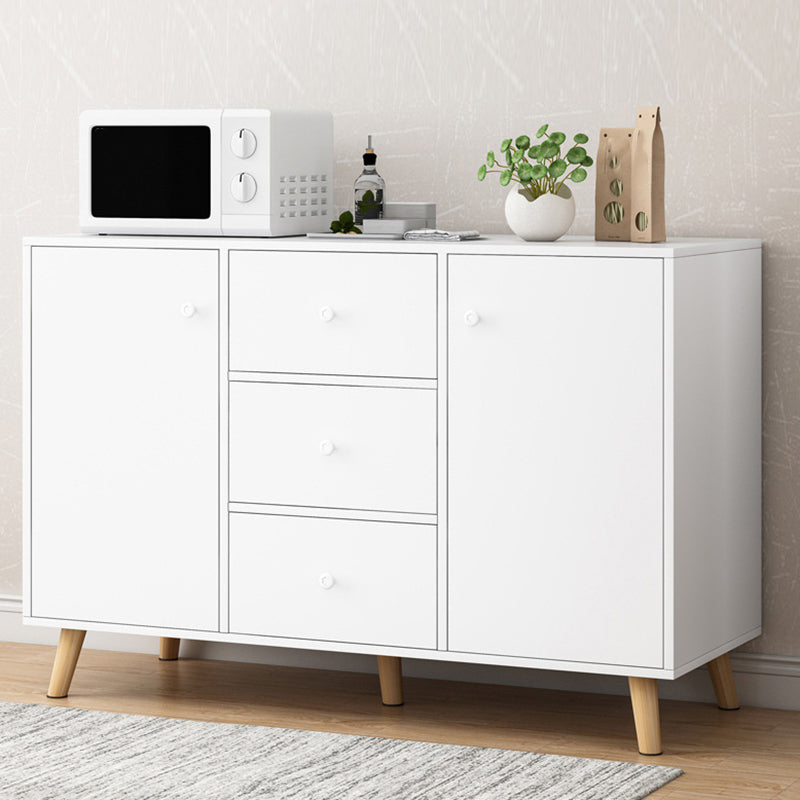 Sideboard in legno ingegnerizzato contemporaneo con cassetti e conservazione