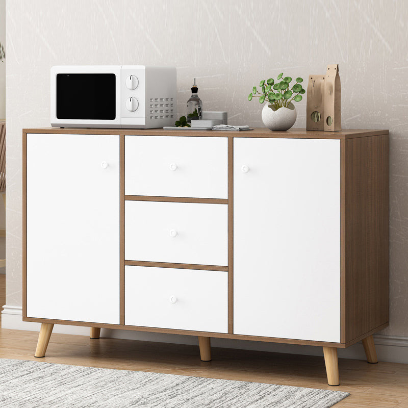 Sideboard in legno ingegnerizzato contemporaneo con cassetti e conservazione