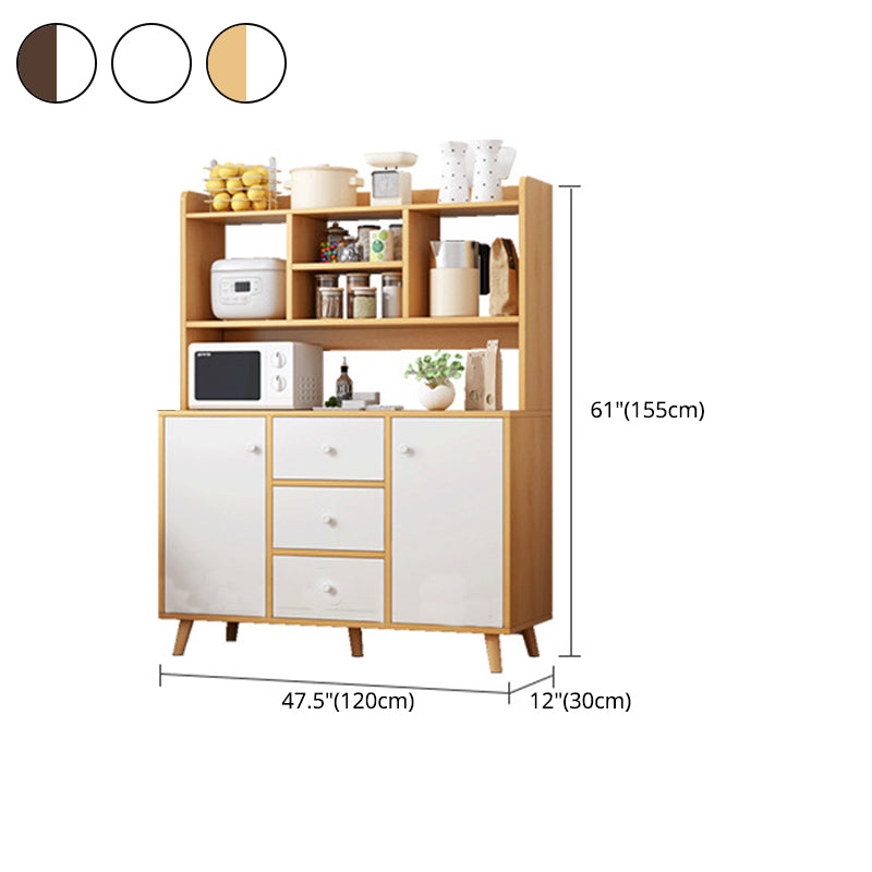 Sideboard in legno ingegnerizzato contemporaneo con cassetti e conservazione