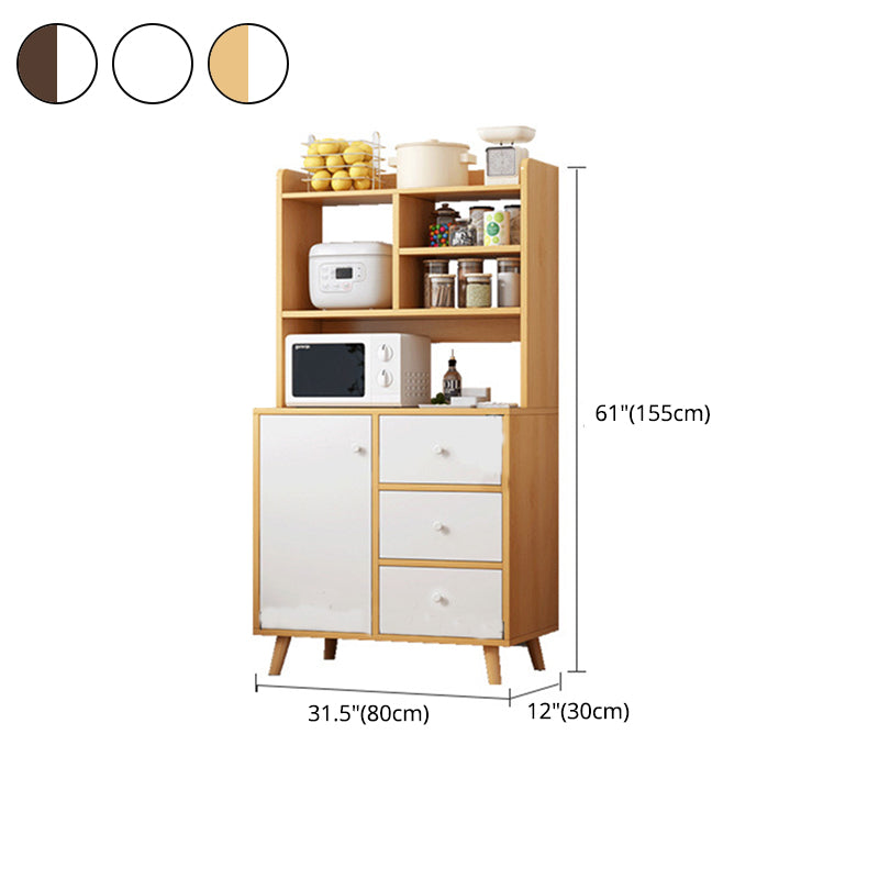 Sideboard in legno ingegnerizzato contemporaneo con cassetti e conservazione