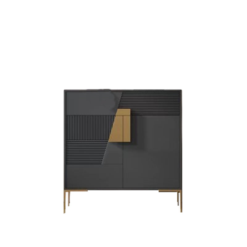 41.34"H Sideboard Glam Style Dining Server for Kitchen and Living Room 35"L x 14"W x 41"H Black Clearhalo 'buffet_sideboard' 'Buffets & Sideboards' 'furn' 'furn_buffet_sideboard' 'Furniture' 'Kitchen & Dining Furniture' 5427570
