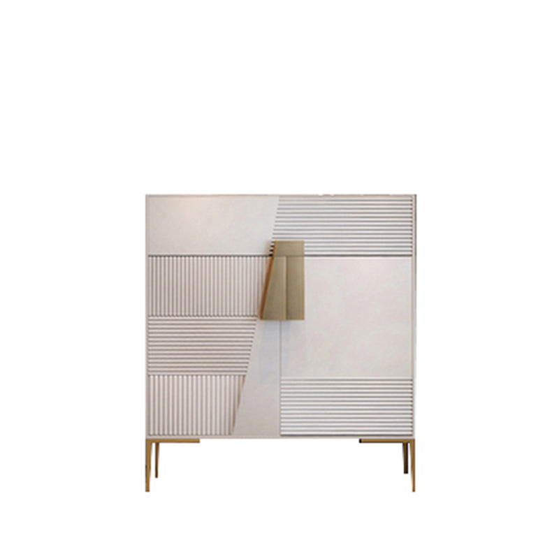 41.34"H Sideboard Glam Style Dining Server for Kitchen and Living Room 35"L x 14"W x 41"H Off-White Clearhalo 'buffet_sideboard' 'Buffets & Sideboards' 'furn' 'furn_buffet_sideboard' 'Furniture' 'Kitchen & Dining Furniture' 5427572