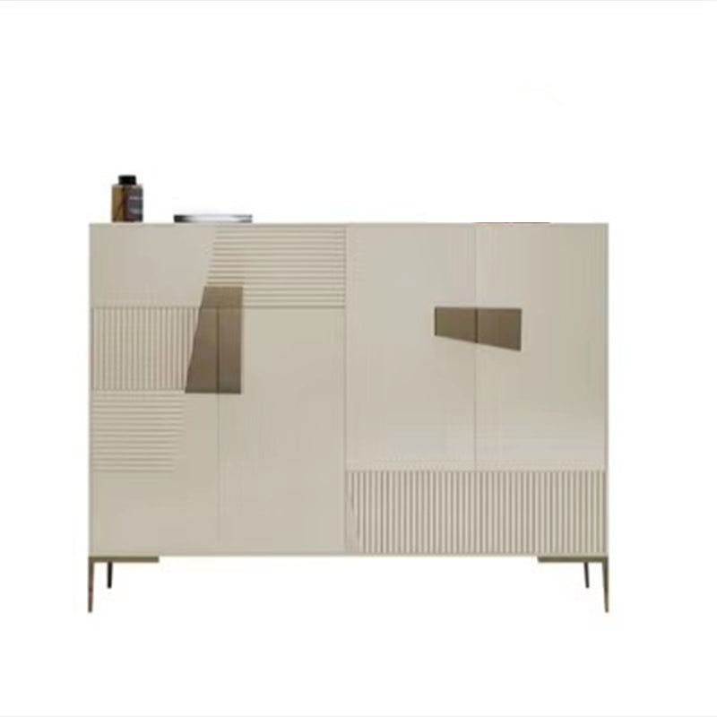 41.34"H Sideboard Glam Style Dining Server for Kitchen and Living Room Off-White Clearhalo 'buffet_sideboard' 'Buffets & Sideboards' 'furn' 'furn_buffet_sideboard' 'Furniture' 'Kitchen & Dining Furniture' 5427578