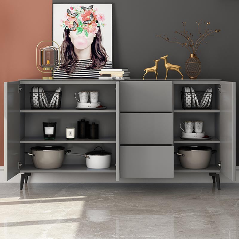 Wooden Storage Sideboard Modern Storage Cabinets with Drawers and Doors Clearhalo 'buffet_sideboard' 'Buffets & Sideboards' 'furn' 'furn_buffet_sideboard' 'Furniture' 'Kitchen & Dining Furniture' 5427685