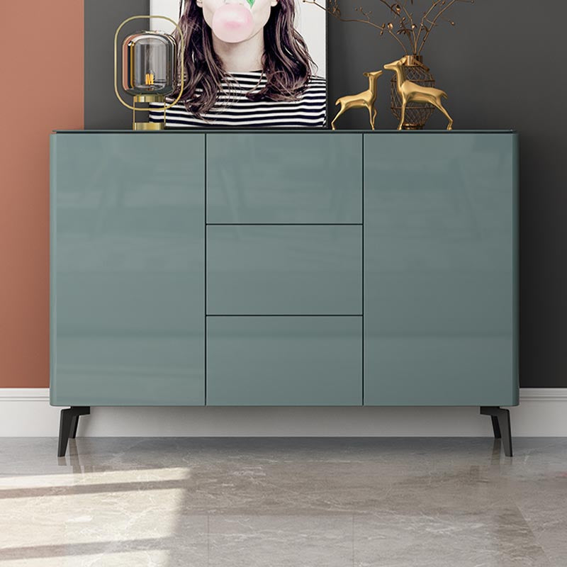 Wooden Storage Sideboard Modern Storage Cabinets with Drawers and Doors Green Clearhalo 'buffet_sideboard' 'Buffets & Sideboards' 'furn' 'furn_buffet_sideboard' 'Furniture' 'Kitchen & Dining Furniture' 5427693