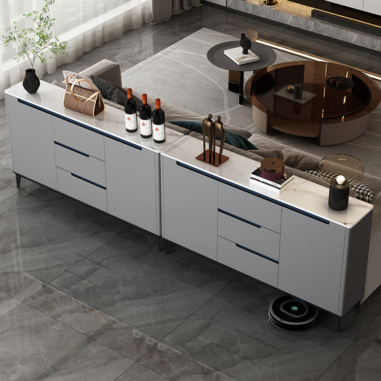 Glam Sideboard Stone Top con porta e cassetto Sideboard per soggiorno