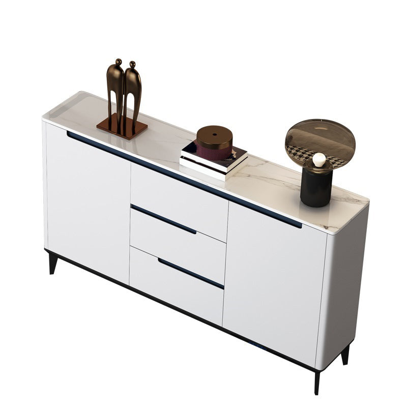 Glam Sideboard Stone Top con porta e cassetto Sideboard per soggiorno