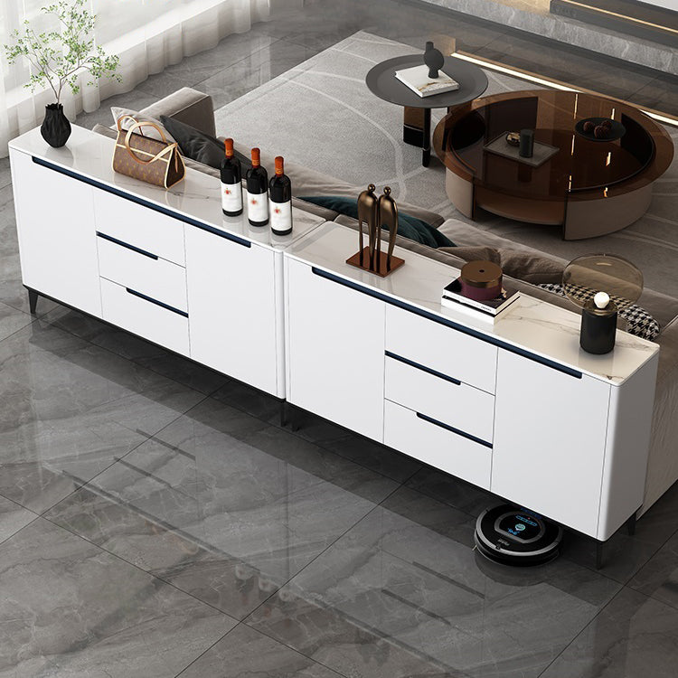 Glam Sideboard Stone Top con porta e cassetto Sideboard per soggiorno