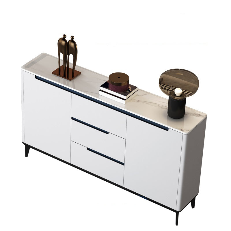 Glam Sideboard Stone Top con porta e cassetto Sideboard per soggiorno