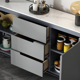 Glam Sideboard Stone Top con porta e cassetto Sideboard per soggiorno