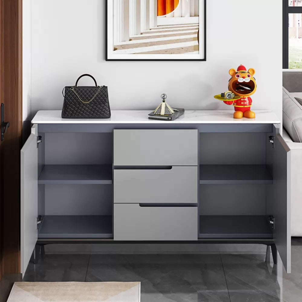 Glam Sideboard Stone Top con porta e cassetto Sideboard per soggiorno