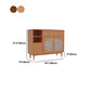 Sideboard glam in legno massiccio cucina da pranzo sideboard con porta