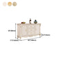 Glam Sideboard in White Solid Wood with 2-door for Living Room