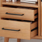 Contemporary Pine Solid Wood Sideboard 2 Drawer Side Board for Dining Room Clearhalo 'buffet_sideboard' 'Buffets & Sideboards' 'furn' 'furn_buffet_sideboard' 'Furniture' 'Kitchen & Dining Furniture' 5427805