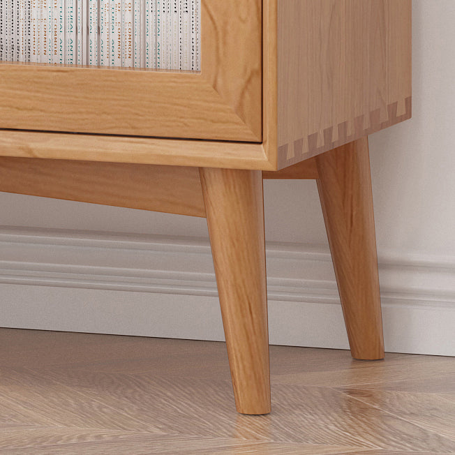 Contemporary Pine Solid Wood Sideboard 2 Drawer Side Board for Dining Room Clearhalo 'buffet_sideboard' 'Buffets & Sideboards' 'furn' 'furn_buffet_sideboard' 'Furniture' 'Kitchen & Dining Furniture' 5427806