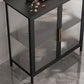 Glam Iron Dining Server Glass Doors Cabinet Sideboard per il ristorante
