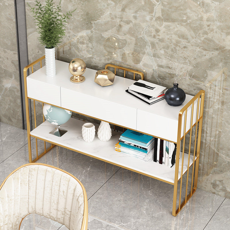 Massiccola della sala da pranzo in metallo Gabinetto del server buffet glam con archiviazione aperta