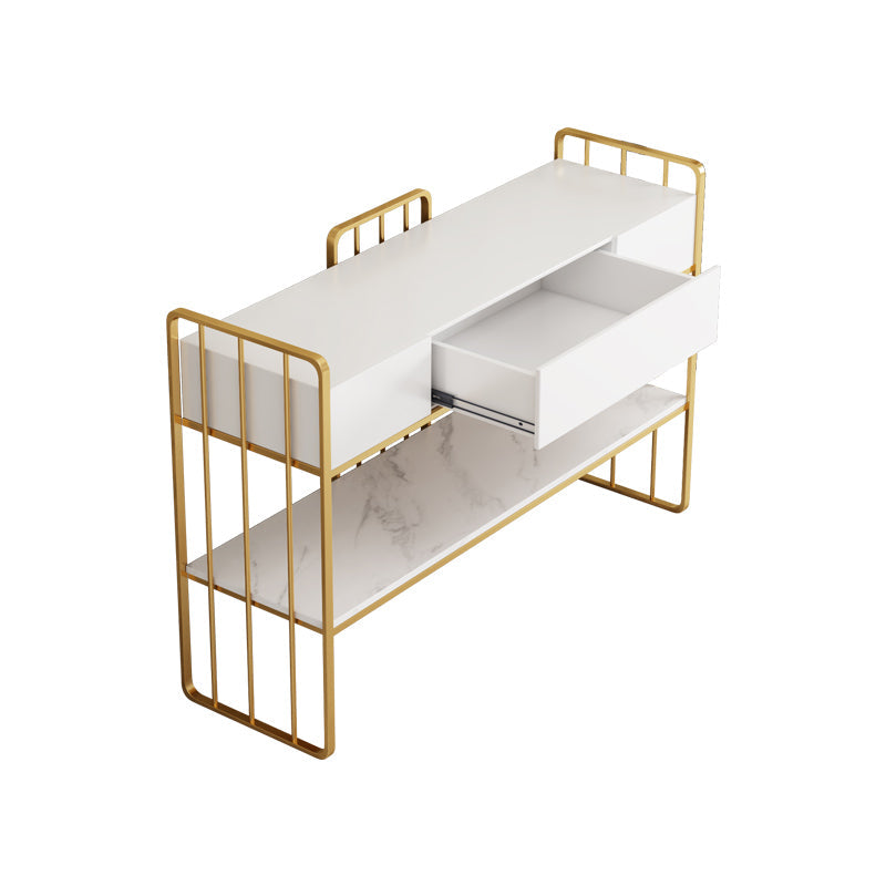 Massiccola della sala da pranzo in metallo Gabinetto del server buffet glam con archiviazione aperta