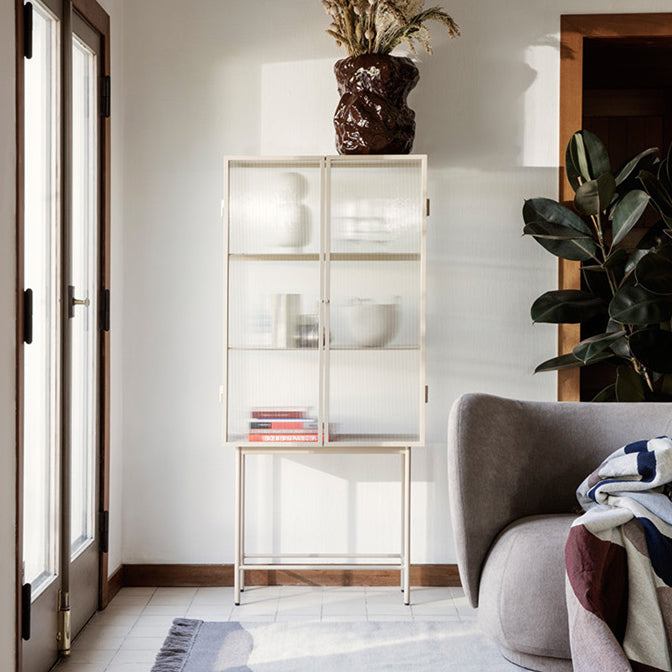 61"H Modern Iron Dining Server Glass Doors Cabinets Sideboard for Living Room Clearhalo 'buffet_sideboard' 'Buffets & Sideboards' 'furn' 'furn_buffet_sideboard' 'Furniture' 'Kitchen & Dining Furniture' 5427879