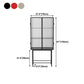 61"H Modern Iron Dining Server Glass Doors Cabinets Sideboard for Living Room Clearhalo 'buffet_sideboard' 'Buffets & Sideboards' 'furn' 'furn_buffet_sideboard' 'Furniture' 'Kitchen & Dining Furniture' 5427884