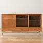 Contemporary 35'' Height Sideboard Table 3 Doors 2 Drawer Buffet Table for Living Room