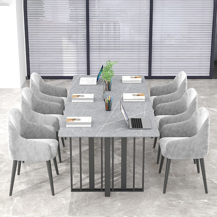 Industrial Style Writing Desk Rectangular Sintered Stone Office Desk for Office Clearhalo 'furn' 'furn_office_desk' 'Furniture' 'Office Desks' 'Office Furniture' 'office_desk' 5427932