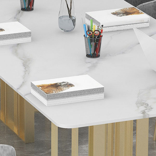 Industrial Style Writing Desk Rectangular Sintered Stone Office Desk for Office Clearhalo 'furn' 'furn_office_desk' 'Furniture' 'Office Desks' 'Office Furniture' 'office_desk' 5427939