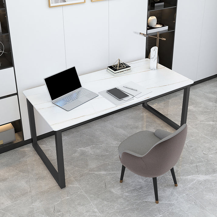 Modern Rectangular Writing Desk Sintered Stone Office Desk for Home Clearhalo 'furn' 'furn_office_desk' 'Furniture' 'Office Desks' 'Office Furniture' 'office_desk' 5427965