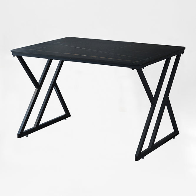 Zeitgenössischer Stil rechteckiger Schreibtisch Stein Schlitten Basis Büro Schreibtisch