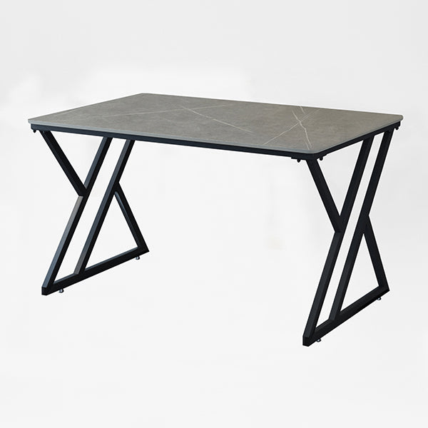 Zeitgenössischer Stil rechteckiger Schreibtisch Stein Schlitten Basis Büro Schreibtisch