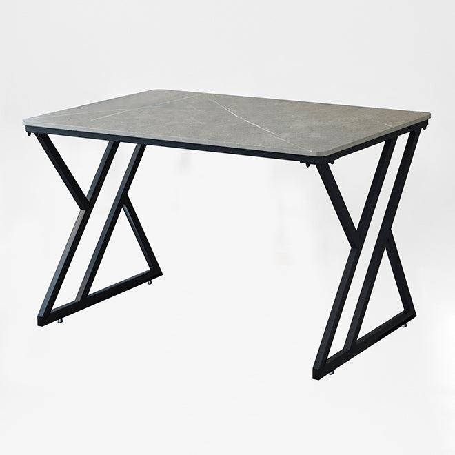 Zeitgenössischer Stil rechteckiger Schreibtisch Stein Schlitten Basis Büro Schreibtisch