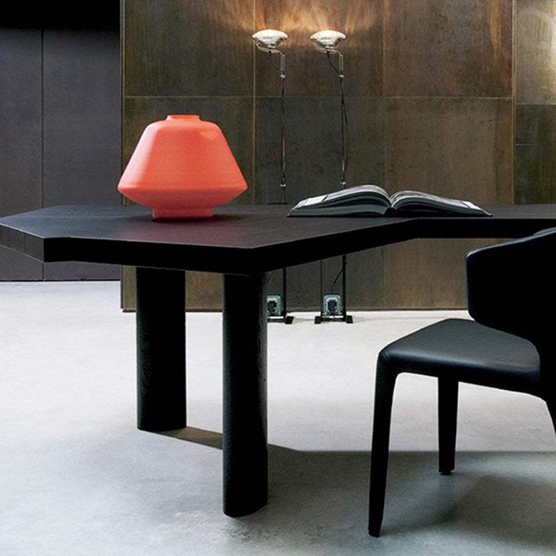 Free Form Industrial Office Desk Solid Wood Fixed Working Table Clearhalo 'furn' 'furn_office_desk' 'Furniture' 'Office Desks' 'Office Furniture' 'office_desk' 5428103