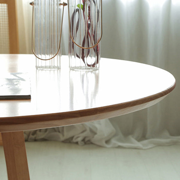 Mesa de conferencia de escritura de escritura de madera moderna Oficina de escritura ovalada sin silla