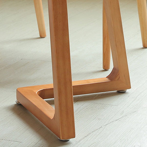 Mesa de conferencia de escritura de escritura de madera moderna Oficina de escritura ovalada sin silla