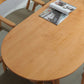 Mesa de conferencia de escritura de escritura de madera moderna Oficina de escritura ovalada sin silla