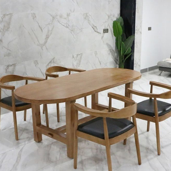 Moderner Oval Desk Konferenztisch Office Holzschreiber ohne Stuhl ohne Stuhl